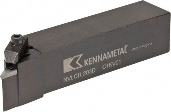 Kennametal - VP.., -5° Lead Angle NVLC External Right Hand Indexable Profiling Toolholder - 1-1/4" Shank Height x 1-1/4" Shank Width, 6" Long, Steel - Apex Tool & Supply