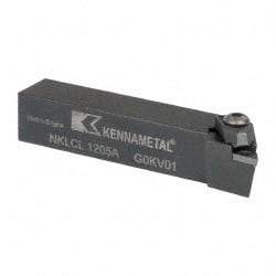 Kennametal - NP.., -5° Lead Angle NKLC External Left Hand Indexable Profiling Toolholder - 3/4" Shank Height x 3/4" Shank Width, 4" Long, Steel - Apex Tool & Supply