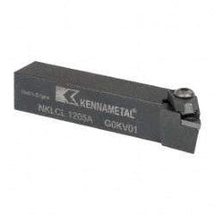 Kennametal - NP.., -5° Lead Angle NKLC External Left Hand Indexable Profiling Toolholder - 3/4" Shank Height x 3/4" Shank Width, 4" Long, Steel - Apex Tool & Supply