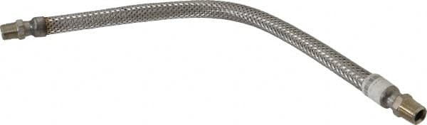 Made in USA - 24" OAL, 1/2" ID, 1,040 Max psi, Flexible Metal Hose Assembly - Apex Tool & Supply