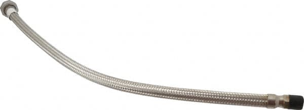 Made in USA - 30" OAL, 1/2" ID, 1,040 Max psi, Flexible Metal Hose Assembly - Apex Tool & Supply