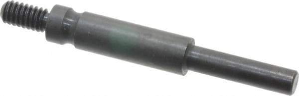 Made in USA - 1/4-20 Cross/Square Pad Mandrel - 3" Long x 1/4" Diam - Apex Tool & Supply