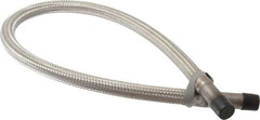 Made in USA - 36" OAL, 1/2" ID, 1,040 Max psi, Flexible Metal Hose Assembly - Apex Tool & Supply