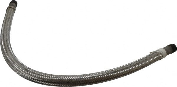 Made in USA - 36" OAL, 3/4" ID, 600 Max psi, Flexible Metal Hose Assembly - Apex Tool & Supply