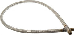 Made in USA - 36" OAL, 1/4" ID, 2,240 Max psi, Flexible Metal Hose Assembly - Apex Tool & Supply
