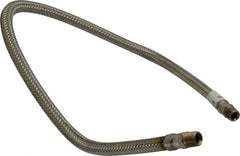 Made in USA - 36" OAL, 3/8" ID, 1,450 Max psi, Flexible Metal Hose Assembly - Apex Tool & Supply