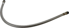 Made in USA - 36" OAL, 1/2" ID, 1,040 Max psi, Flexible Metal Hose Assembly - Apex Tool & Supply