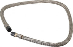 Made in USA - 36" OAL, 1/4" ID, 2,240 Max psi, Flexible Metal Hose Assembly - Apex Tool & Supply