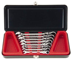 Blackhawk by Proto - 8 Piece, 5/16" to 3/4", Combination Wrench Set - Inch Measurement Standard, Full Polish Finish, Comes in Metal Case - Apex Tool & Supply