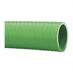 Made in USA - 1-1/2" Inside x 1-13/16" Outside Diam, PVC Liquid Suction & Discharge Hose - Green, 100' Long, 28 Vacuum Rating, 85 psi Working Pressure - Apex Tool & Supply