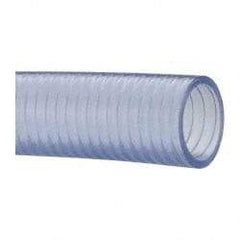 Made in USA - 1-1/2" Inside x 1-13/16" Outside Diam, Food & Beverage Hose - 4" Bend Radius, 100' Long, 28 Vacuum Rating - Apex Tool & Supply