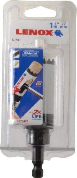 Lenox - 1-1/16" Diam, 1-1/2" Cutting Depth, Hole Saw - Bi-Metal Saw, Toothed Edge - Apex Tool & Supply
