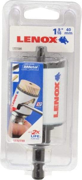 Lenox - 1-9/16" Diam, 1-1/2" Cutting Depth, Hole Saw - Bi-Metal Saw, Toothed Edge - Apex Tool & Supply