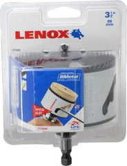 Lenox - 3-1/2" Diam, 1-1/2" Cutting Depth, Hole Saw - Bi-Metal Saw, Toothed Edge - Apex Tool & Supply
