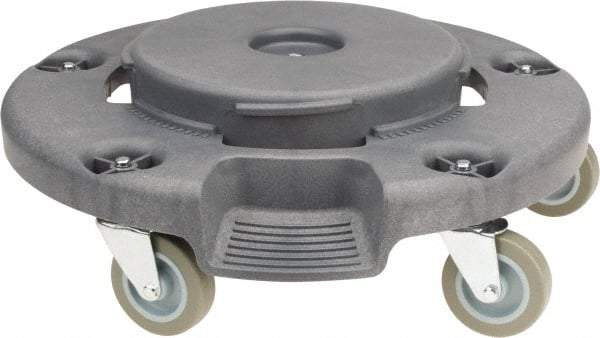 PRO-SOURCE - Round Polyethylene Twist-On Trash Can Dolly - Compatible with 20 to 55 Gal Containers, 5" High x 18" Wide, Compatible with Pro Source - Apex Tool & Supply