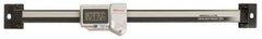 Mitutoyo - 0 to 100mm, 0.01mm Resolution Horizontal Electronic Linear Scale - 0.001 Inch Accuracy, Data Output, SR44 Battery - Apex Tool & Supply