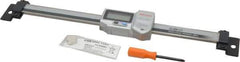 Mitutoyo - 0 to 6 Inch, 0.01mm Resolution Horizontal Electronic Linear Scale - 0.001 Inch Accuracy, Data Output, SR44 Battery - Apex Tool & Supply