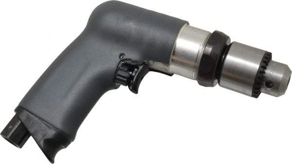 Ingersoll-Rand - 3/8" Reversible Keyed Chuck - Pistol Grip Handle, 2,000 RPM, 17 CFM, 0.4 hp, 90 psi - Apex Tool & Supply