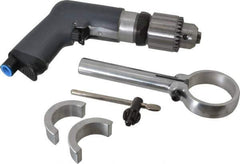 Ingersoll-Rand - 1/2" Reversible Keyed Chuck - Pistol Grip Handle, 900 RPM, 17 CFM, 0.4 hp, 90 psi - Apex Tool & Supply
