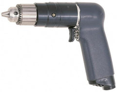 Ingersoll-Rand - 1/4" Keyed Chuck - Pistol Grip Handle, 3,100 RPM, 20 CFM, 0.51 hp, 90 psi - Apex Tool & Supply