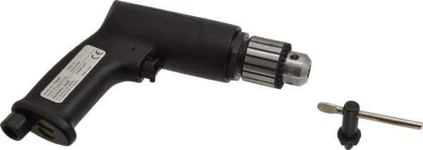 Ingersoll-Rand - 3/8" Keyed Chuck - Pistol Grip Handle, 3,800 RPM, 19 CFM, 0.5 hp, 90 psi - Apex Tool & Supply