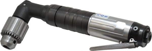 Ingersoll-Rand - 1/2" Keyed Chuck - Right Angle Handle, 600 RPM, 26 CFM, 0.75 hp, 90 psi - Apex Tool & Supply