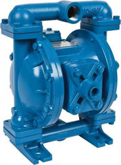 SandPIPER - 1" NPT, Metallic, Air Operated Diaphragm Pump - Santoprene Diaphragm, Aluminum Housing - Apex Tool & Supply