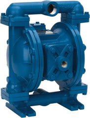 SandPIPER - 1" NPT, Metallic, Air Operated Diaphragm Pump - PTFE Diaphragm, Aluminum Housing - Apex Tool & Supply