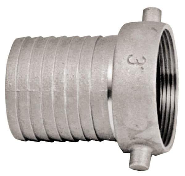 Dixon Valve & Coupling - 3" Brass Suction Female Coupling - Short Shank - Apex Tool & Supply