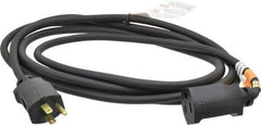 Southwire - 10', 16/3 Gauge/Conductors, Black Outdoor Extension Cord - 1 Receptacle, 13 Amps, UL SJEOW, NEMA 5-15P, 5-15R - Apex Tool & Supply