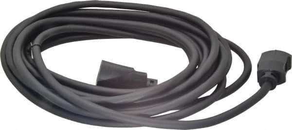 Southwire - 25', 14/3 Gauge/Conductors, Black Outdoor Extension Cord - 1 Receptacle, 15 Amps, UL SJEOW, NEMA 5-15P, 5-15R - Apex Tool & Supply