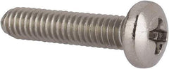 Value Collection - #8-32 UNC, 3/4" Length Under Head Phillips Drive Machine Screw - Pan Head, Grade 316 Stainless Steel, Uncoated, Without Washer - Apex Tool & Supply