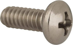 Value Collection - #10-24 UNC, 1/2" Length Under Head Phillips Drive Machine Screw - Pan Head, Grade 316 Stainless Steel, Uncoated, Without Washer - Apex Tool & Supply
