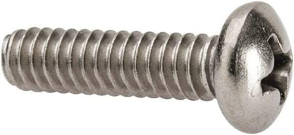 Value Collection - #10-24 UNC, 3/4" Length Under Head Phillips Drive Machine Screw - Pan Head, Grade 316 Stainless Steel, Uncoated, Without Washer - Apex Tool & Supply