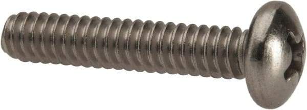 Value Collection - #10-24 UNC, 1" Length Under Head Phillips Drive Machine Screw - Pan Head, Grade 316 Stainless Steel, Uncoated, Without Washer - Apex Tool & Supply