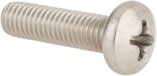 Value Collection - #10-32 UNF, 3/4" Length Under Head Phillips Drive Machine Screw - Pan Head, Grade 316 Stainless Steel, Uncoated, Without Washer - Apex Tool & Supply