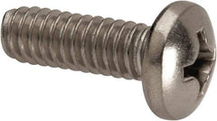 Value Collection - 1/4-20 UNC, 3/4" Length Under Head Phillips Drive Machine Screw - Pan Head, Grade 316 Stainless Steel, Uncoated, Without Washer - Apex Tool & Supply