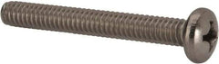Value Collection - 1/4-20 UNC, 2" Length Under Head Phillips Drive Machine Screw - Pan Head, Grade 316 Stainless Steel, Uncoated, Without Washer - Apex Tool & Supply
