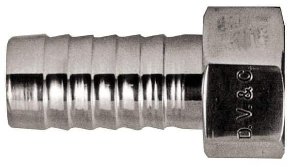 Dixon Valve & Coupling - 2" Stainless Steel Suction Female Coupling withNut - Short Shank - Apex Tool & Supply