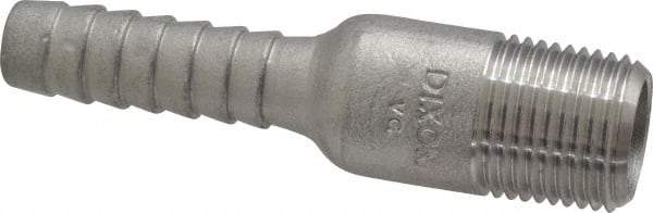 Dixon Valve & Coupling - 1/2" Pipe ID, Threaded Combination Nipple for Hoses - Male NPT, 316 Stainless Steel - Apex Tool & Supply
