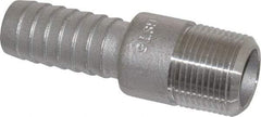 Dixon Valve & Coupling - 3/4" Pipe ID, Threaded Combination Nipple for Hoses - Male NPT, 316 Stainless Steel - Apex Tool & Supply