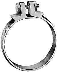 Dixon Valve & Coupling - 3-5/8 to 3-13/16" OD, Single Bolt Iron Clamp - Plated Malleable Iron - Apex Tool & Supply