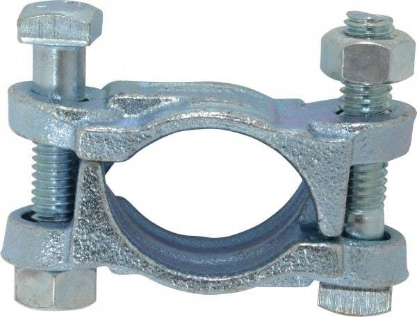 Dixon Valve & Coupling - 1-5/8 to 1-13/16" OD, Double Bolt Iron Clamp - Plated Malleable Iron - Apex Tool & Supply