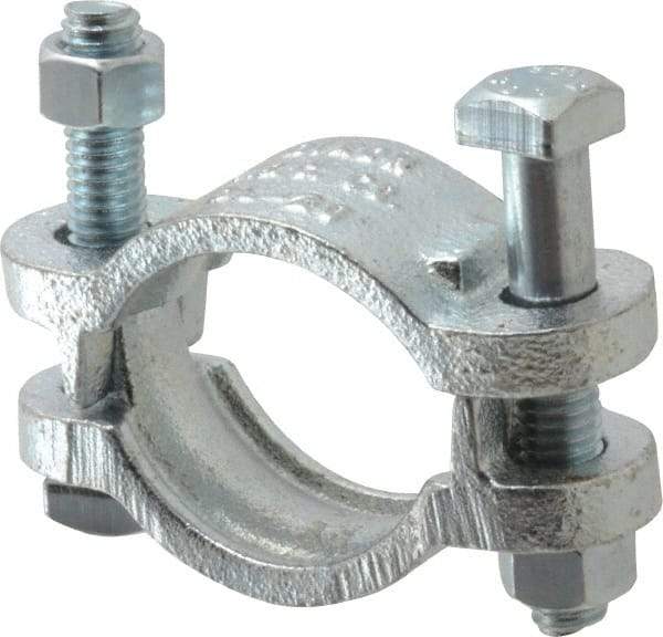 Dixon Valve & Coupling - 1-3/4 to 2-3/64" OD, Double Bolt Iron Clamp - Plated Malleable Iron - Apex Tool & Supply