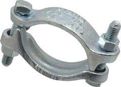 Dixon Valve & Coupling - 2-1/2 to 2-3/4" OD, Double Bolt Iron Clamp - Plated Malleable Iron - Apex Tool & Supply
