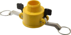 NewAge Industries - 1-1/4" Nylon Cam & Groove Suction & Discharge Hose Female Coupler Male NPT Thread - Part B, 1-1/4" Thread, 150 Max psi - Apex Tool & Supply