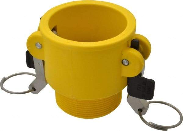 NewAge Industries - 2" Nylon Cam & Groove Suction & Discharge Hose Female Coupler Male NPT Thread - Part B, 2" Thread, 150 Max psi - Apex Tool & Supply