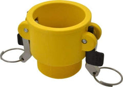 NewAge Industries - 2" Nylon Cam & Groove Suction & Discharge Hose Female Coupler Male NPT Thread - Part B, 2" Thread, 150 Max psi - Apex Tool & Supply