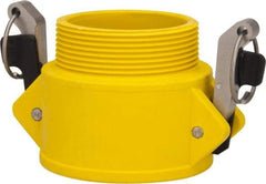 NewAge Industries - 3" Nylon Cam & Groove Suction & Discharge Hose Female Coupler Male NPT Thread - Part B, 3" Thread, 125 Max psi - Apex Tool & Supply