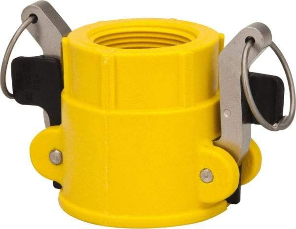 NewAge Industries - 1-1/2" Nylon Cam & Groove Suction & Discharge Hose Female Coupler Female NPT Thread - Part D, 1-1/2" Thread, 150 Max psi - Apex Tool & Supply